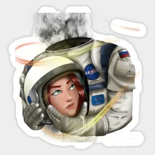 Space Girl Sticker